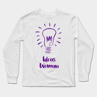 Ideas Woman - Purple Long Sleeve T-Shirt